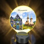 Lampa Led 3D, Maramures, 22×18 cm, LOTUV008 - imagine 2