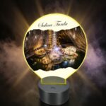 Lampa Led 3D, Salina Turda, 22×18 cm, LOTUV009 - imagine 2