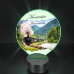 Lampa Led 3D, Mocanita-Maramures, 22×18 cm, LOTUV010 - imagine 2