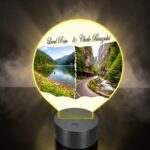 Lampa Led 3D, Lacul Rosu & Cheile Bicazului, 22×18 cm, LOTUV011 - imagine 2