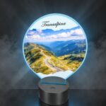 Lampa Led 3D, Transalpina, 22×18 cm, LOTUV012 - imagine 2