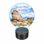 Lampa Led 3D, Sfinxul si Babele - Muntii Bucegi, 22×18 cm, LOTUV013