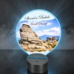 Lampa Led 3D, Sfinxul si Babele - Muntii Bucegi, 22×18 cm, LOTUV013 - imagine 2