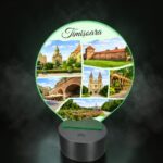 Lampa Led 3D, Timisoara, 22×18 cm, LOTUV015 - imagine 2