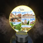 Lampa Led 3D, Sibiu, 22×18 cm, LOTUV016 - imagine 2