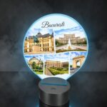 Lampa Led 3D, Bucuresti, 22×18 cm, LOTUV017 - imagine 2