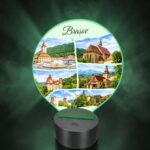Lampa Led 3D, Brasov, 22×18 cm, LOTUV019 - imagine 2