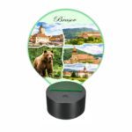 Lampa Led 3D, Brasov, 22×18 cm, LOTUV024