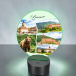 Lampa Led 3D, Brasov, 22×18 cm, LOTUV024 - imagine 2