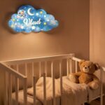 Lampa veghe, Lemn, Ursulet, 40 cm, LVUV002 - imagine 3
