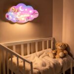 Lampa veghe, Lemn natur, Date Nastere, Ursulet, LVUV004 - imagine 3