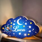 Lampa veghe, Lemn , Mickey Mouse, 40 cm, LVUV008 - imagine 4