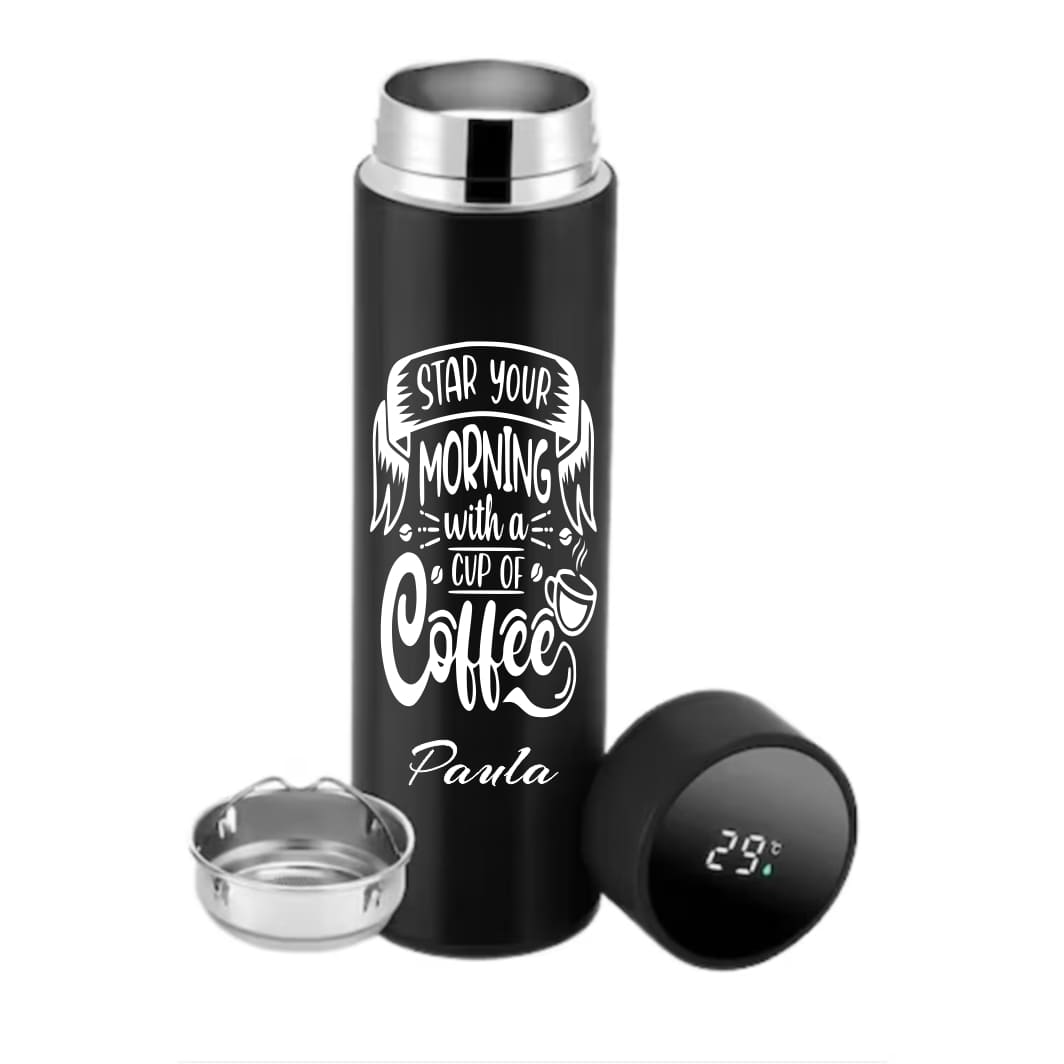 THP004 Termos Personalizat, Negru, 500 ml, THP004 - imagine 1