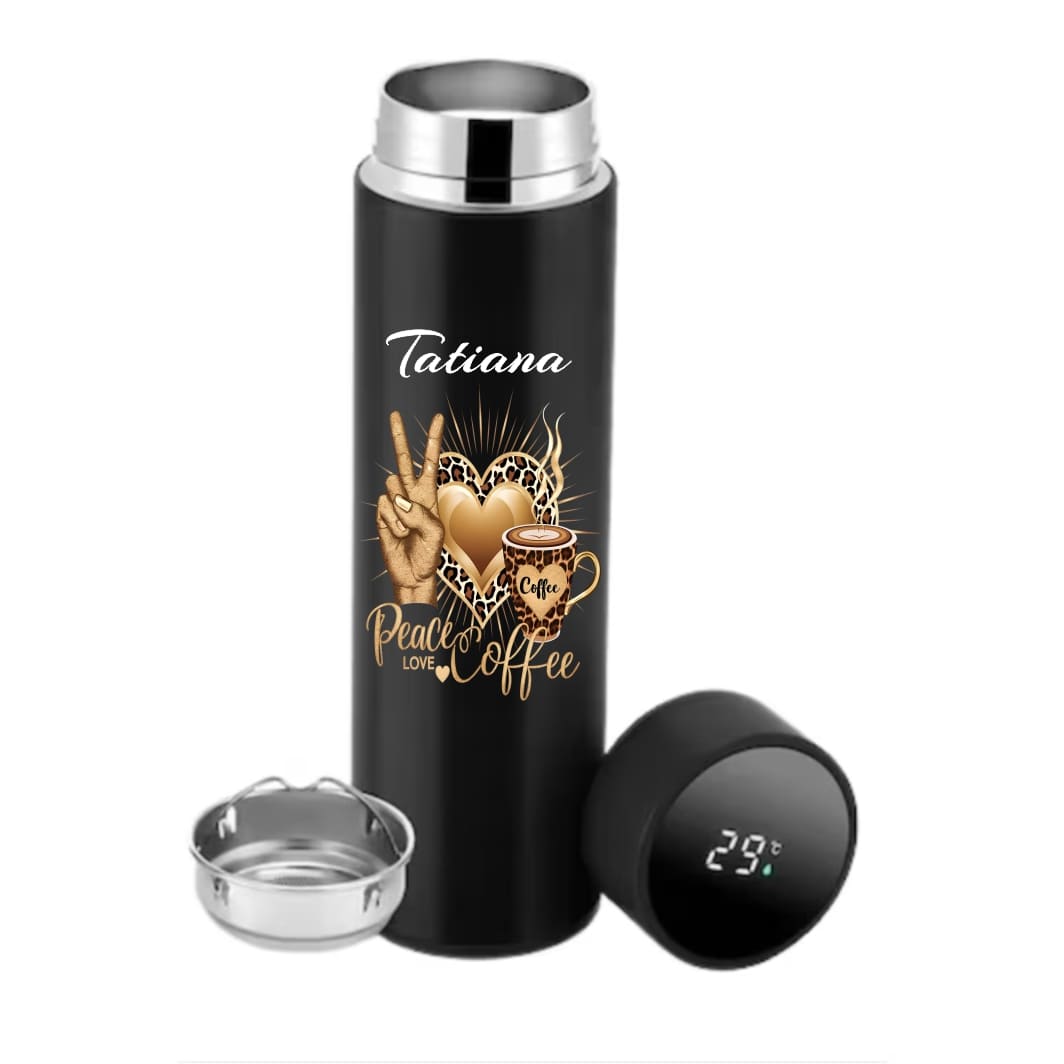 THP012 Termos Personalizat, Negru, 500 ml, THP012 - imagine 1