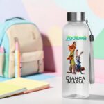 Sticla Apa Copii, Personalizata - Zootopia, Transparent, 500ml (BSC062) - imagine 2