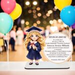 Decoratiune Absolvire, Personalizata, Tip Diploma, Lemn, 19x15cm, CABS016 - imagine 2