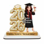 Decoratiune Absolvire, Personalizata, Tip Diploma, Lemn, 16x15,5cm, CABS020