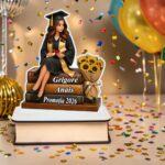 Decoratiune Absolvire, Personalizata, Tip Diploma, Lemn, 16x13cm, CABS021 - imagine 2