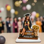 Decoratiune Absolvire, Personalizata, Tip Diploma, Lemn, 16x13cm, CABS021 - imagine 3