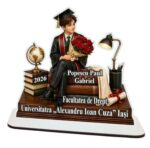 Decoratiune Absolvire, Personalizata, Tip Diploma, Lemn, 18x17,5cm, CABS024 - imagine 4