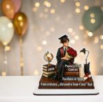 Decoratiune Absolvire, Personalizata, Tip Diploma, Lemn, 18x17,5cm, CABS024 - imagine 3