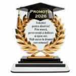 Decoratiune Absolvire, Tip Diploma, Lemn, 19x15cm, CABS025