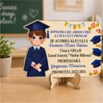 Decoratiune Absolvire, Tip Diploma, Lemn, 20x14cm, CABS026 - imagine 2