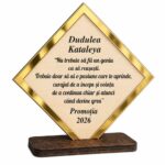 Decoratiune Absolvire, Tip Diploma, Lemn, 15cm, CABS029
