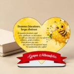 Decoratiune Cadou, Educatoare, Personalizata, Lemn, 18x15cm, DCPS016 - imagine 3