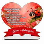 Decoratiune Cadou, Educatoare, Personalizata, Lemn, 18x15cm, DCPS017