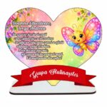 Decoratiune Cadou, Educatoare, Personalizata, Lemn, 18x15cm, DCPS018