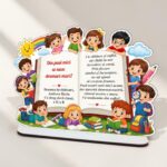Decoratiune Cadou, Invatatoare, Personalizata, Lemn, 20x15cm, DCPS020 - imagine 3