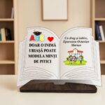 Decoratiune Cadou, Educatoare, Personalizata, Lemn, 20x14cm, DCPS021 - imagine 2