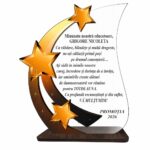 Decoratiune Cadou, Educatoare, Personalizata, Lemn, 20x17cm, DCPS022