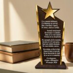 Decoratiune Cadou, Educatoare, Personalizata, Lemn, 22x10cm, DCPS025 - imagine 2