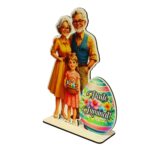 Decoratiune Cadou - Paste, Lemn, 20x15cm, DCPUV022 - imagine 4