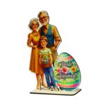 Decoratiune Cadou - Paste, Lemn, 20x15cm, DCPUV023 - imagine 4