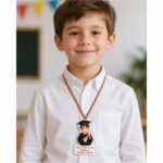 Medalie Personalizata, Gradinita, Baietel, Lemn, Multicolor, 6,5x4cm, MDUV039 - imagine 3