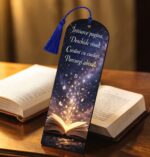 Semn Carte, Lemn, Multicolor, 15x5cm, SEC02 - imagine 2