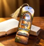 Semn Carte, Lemn, Multicolor, 15x5cm, SEC04 - imagine 2