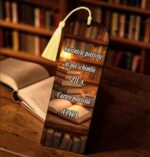 Semn Carte, Lemn, Multicolor, 15x5cm, SEC06 - imagine 2