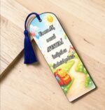 Semn Carte, Lemn, Multicolor, 15x5cm, SEC09 - imagine 3