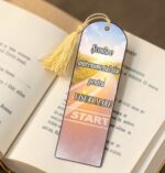 Semn Carte, Lemn, Multicolor, 15x5cm, SEC10 - imagine 2