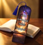 Semn Carte, Lemn, Multicolor, 15x5cm, SEC11 - imagine 2