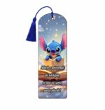 Semn Carte, Stitch, Lemn, Multicolor, 15x5cm, SEC15