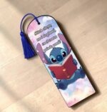 Semn Carte, Stitch, Lemn, Multicolor, 15x5cm, SEC17 - imagine 3