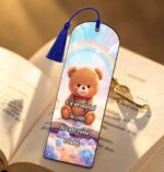 Semn Carte, Lemn, Multicolor, 15x5cm, SEC23 - imagine 2