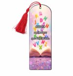 Semn Carte, Lemn, Multicolor, 15x5cm, SEC25