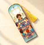 Semn Carte, Lemn, Multicolor, 15x5cm, SEC27 - imagine 3