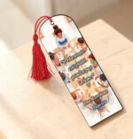 Semn Carte, Lemn, Multicolor, 15x5cm, SEC30 - imagine 3